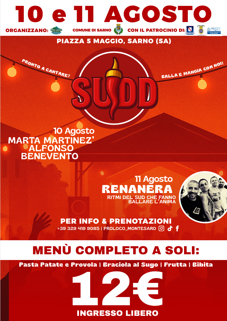 SUDD – Sarno nel cuore 11 Agosto